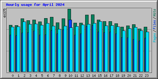 Hourly usage for April 2024