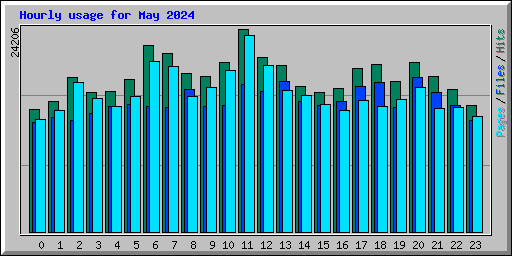 Hourly usage for May 2024