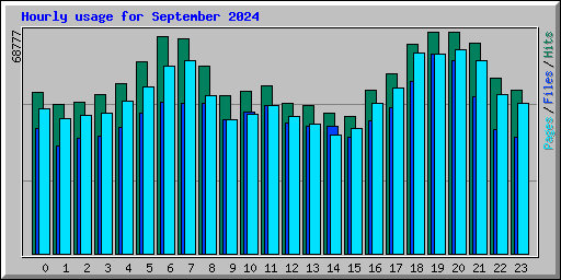 Hourly usage for September 2024